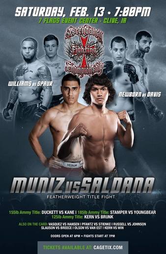 AFC 8 MMA Show Clive Iowa fight card poster